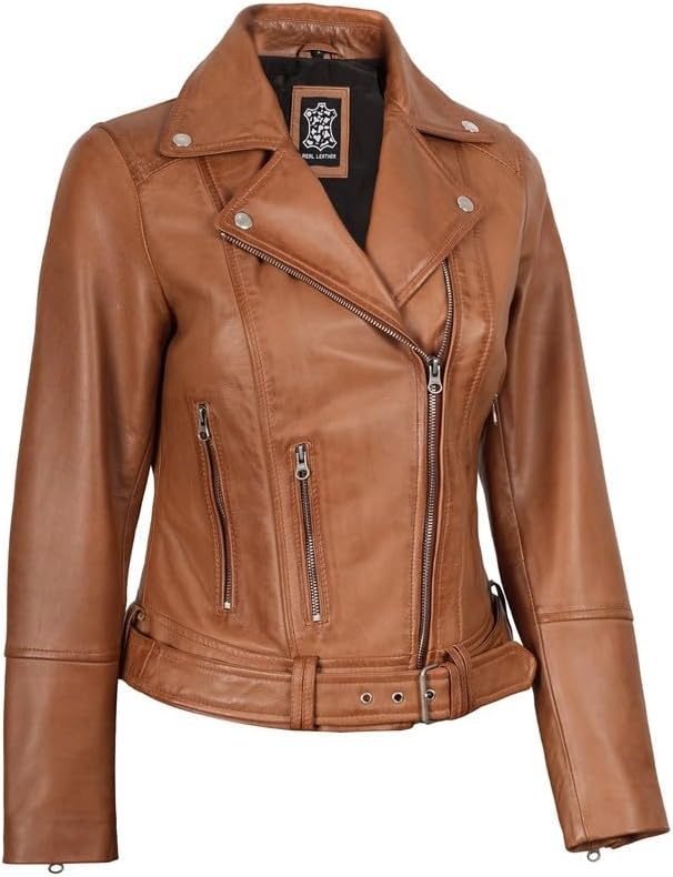 image:imageBlingsoul Real Leather Jacket Women Lambskin Jackets for WomensAldo Brown Jacket