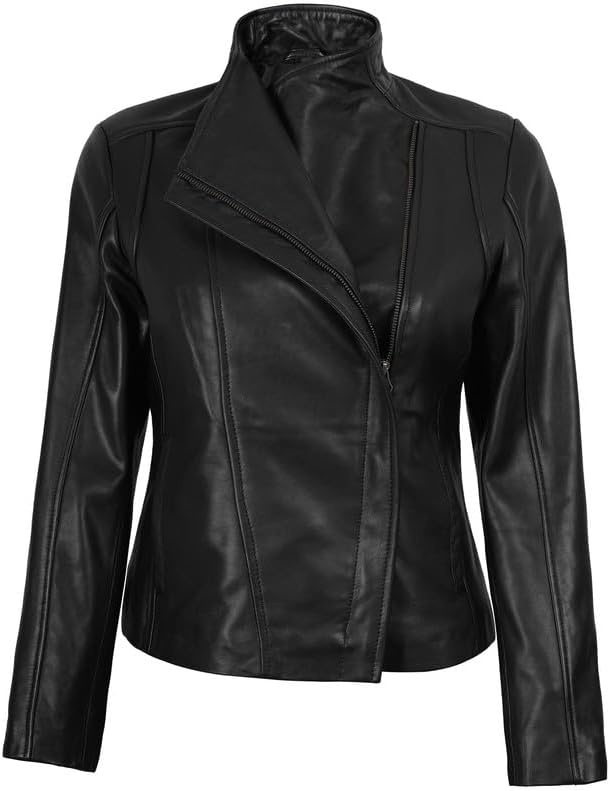 image:imageBlingsoul Real Leather Jacket Women Lambskin Jackets for WomensBlack Arezzo Jacket