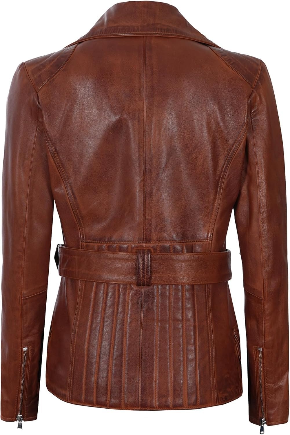 image:imageBlingsoul Real Leather Jacket Women Lambskin Jackets for WomensCognac Victoria Jacket