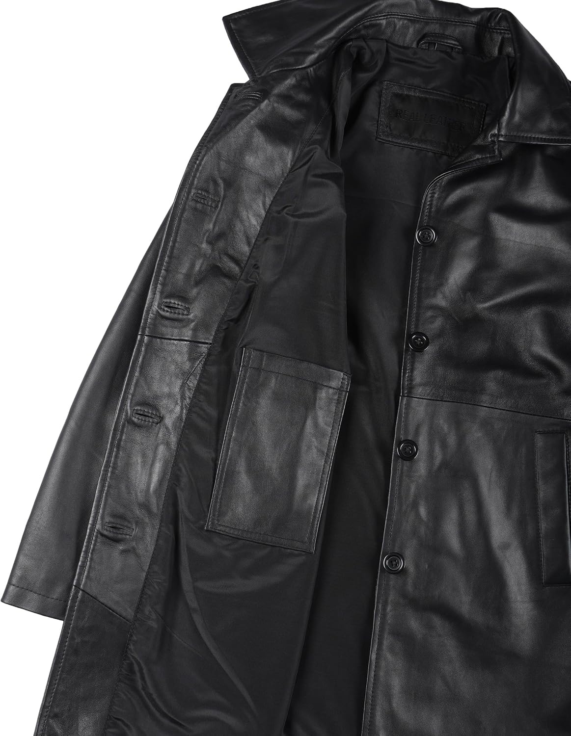 image:imageBlingsoul Real Leather Jacket Women Lambskin Jackets for WomensSuper Black Car Coat