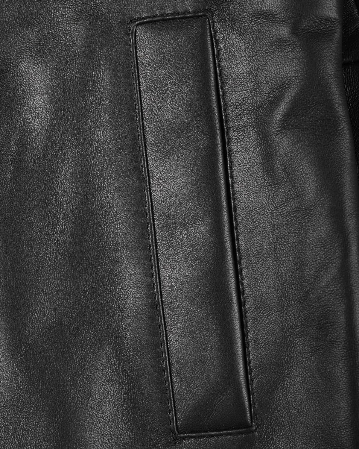image:imageBlingsoul Real Leather Jacket Women Lambskin Jackets for WomensSuper Black Car Coat