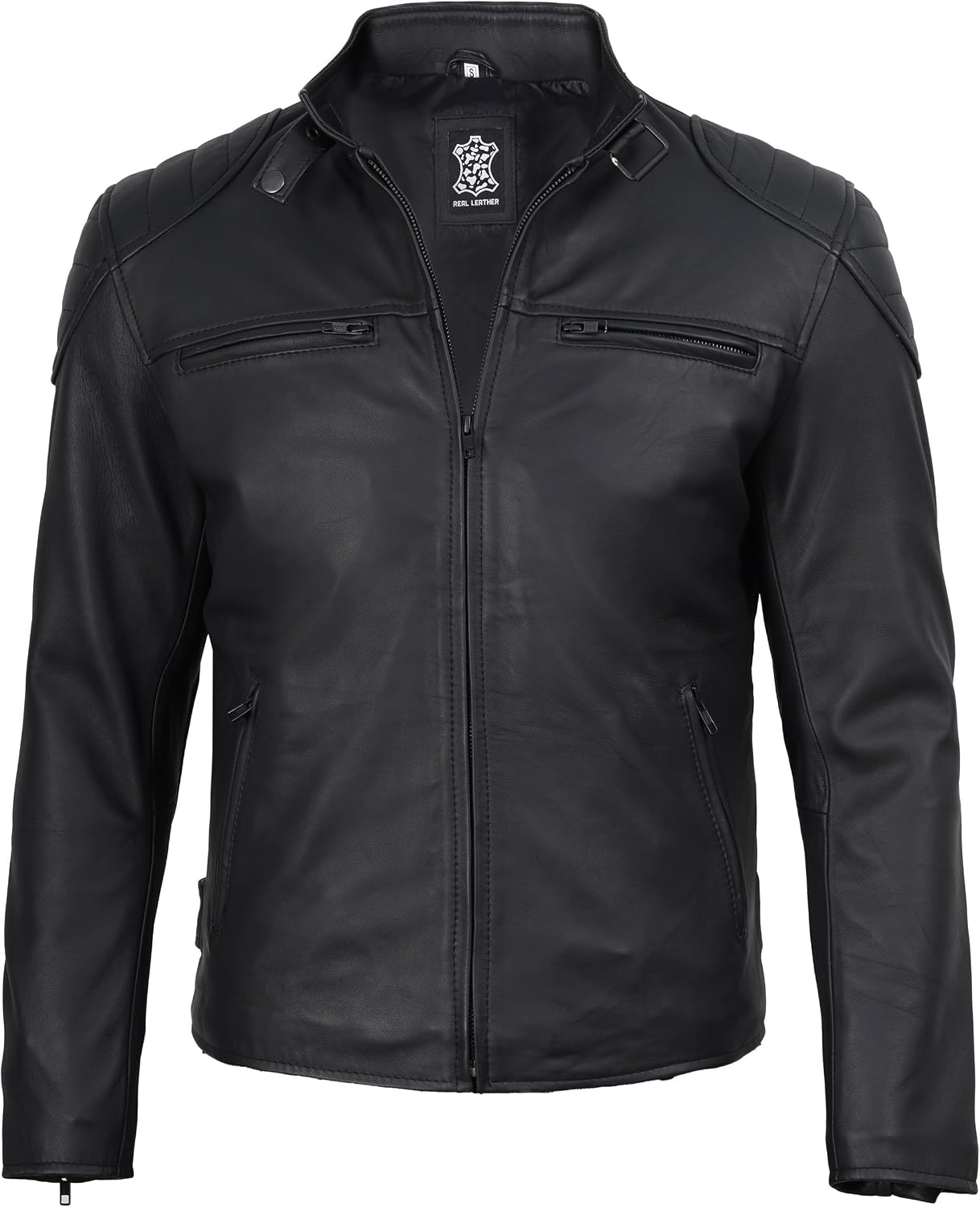 image:imageBlingsoul Real Leather Jacket Women Lambskin Jackets for WomensVermount Matte Black