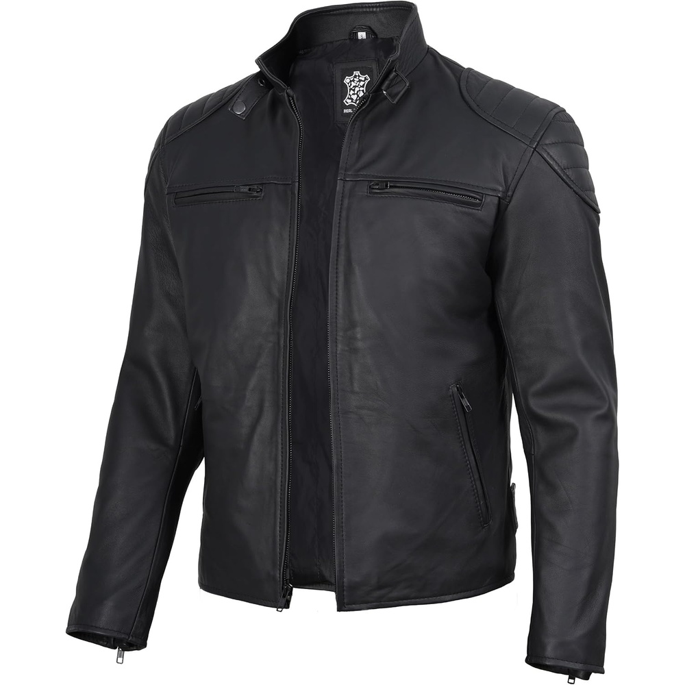 image:imageBlingsoul Real Leather Jacket Women Lambskin Jackets for WomensVermount Matte Black