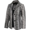 Antonia - Snake Pattern Off White Blazer