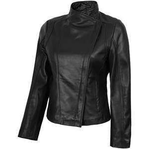 Blingsoul Real Leather Jacket Women – Lambskin Jackets for Womens(Black – Arezzo Jacket)