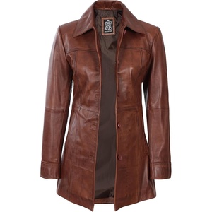 Blingsoul Real Leather Jacket Women – Lambskin Jackets for Womens(Knds – Cognac Wax)