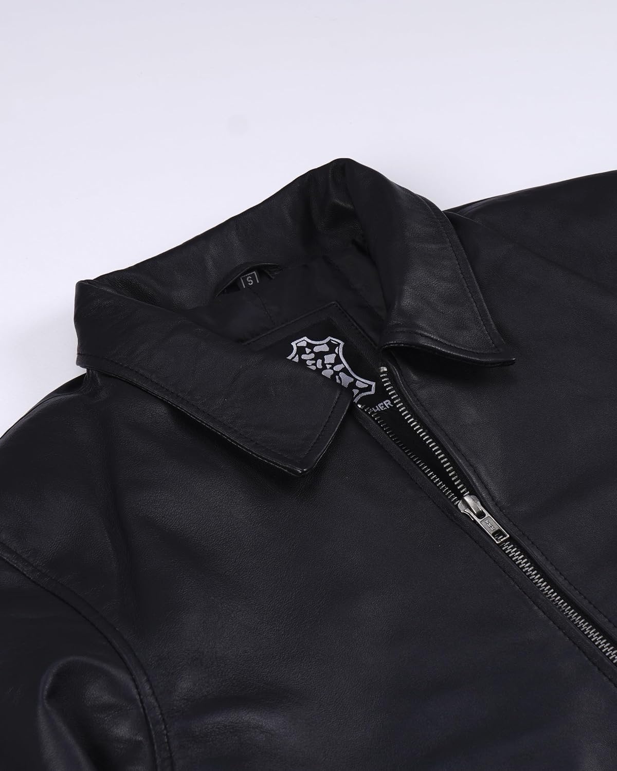 image:imageBlingsoul Classic Real Lambskin Leather Jacket Men Moto Style Leather Jacket For MensBlack
