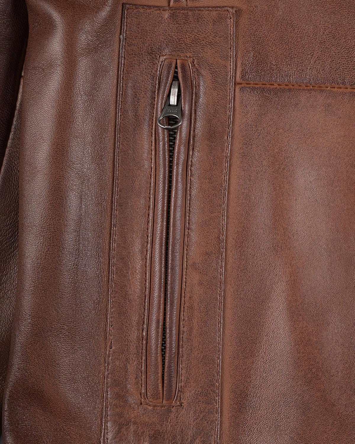 image:imageBlingsoul Mens Leather Car Coat Real Lambskin Long Leather Jacket Men MidThigh Genuine Leather Coat for MenCognac Wax